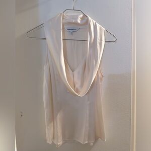 Cream color cowl neck